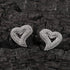 Hollow Heart Stud Earrings