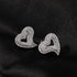 Hollow Heart Stud Earrings
