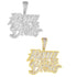 Hustle or Be Broke Diamond Statement Pendant Chain