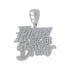 Hustle or Be Broke Diamond Statement Pendant Chain