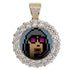 VVS Jewelry Iced Name Engraved Custom Circle Photo Chain