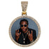 VVS Jewelry Iced Name Engraved Custom Circle Photo Chain