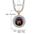 VVS Jewelry Iced Name Engraved Custom Circle Photo Chain