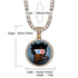 VVS Jewelry Iced Name Engraved Custom Circle Photo Chain