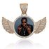 VVS Jewelry Iced Name Engraved Custom Circle Photo Chain