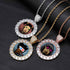 VVS Jewelry Iced Name Engraved Custom Circle Photo Chain