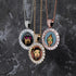 VVS Jewelry Iced Name Engraved Custom Circle Photo Chain