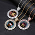 VVS Jewelry Iced Name Engraved Custom Circle Photo Chain