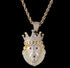 Iced Lion King Pendant Necklace