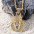 Iced Lion King Pendant Necklace
