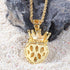Iced Lion King Pendant Necklace
