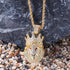 Iced Lion King Pendant Necklace