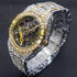 Iced Men's Mechanical Baguette Watch