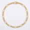 Iced Out 18K Gold Figaro Diamond Cuban Chain