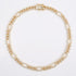Iced Out 18K Gold Figaro Diamond Cuban Chain
