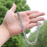 Iced Out 18K Gold Figaro Diamond Cuban Chain