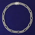 Iced Out 18K Gold Figaro Diamond Cuban Chain