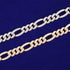Iced Out 18K Gold Figaro Diamond Cuban Chain