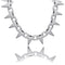 Iced Out Babe Rivet Spike Necklace