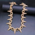Iced Out Babe Rivet Spike Necklace