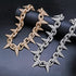 Iced Out Babe Rivet Spike Necklace