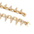 Iced Out Babe Rivet Spike Necklace