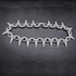 Iced Out Babe Rivet Spike Necklace