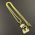 Iced Out Bart Simpson Inspired Gold Necklace