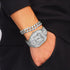 Iced out Cuban Chain & Cuban Bracelet Bundle + FREE Square Roman Watch
