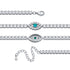 Iced out Evil Eye Anklet