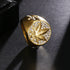 Iced Out Gold MJ Ring