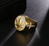 Iced Out Gold MJ Ring