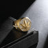 Iced Out Gold MJ Ring