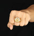 Iced Out Gold MJ Ring
