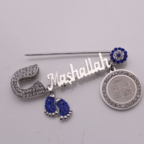 Iced Out Islam Baby Pin Brooch
