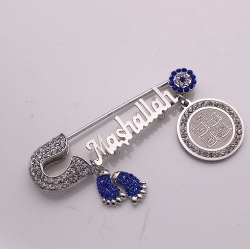 Iced Out Islam Baby Pin Brooch