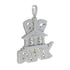 Iced Out Micropave "Big Bank" Pendant Chain