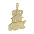 Iced Out Micropave "Big Bank" Pendant Chain