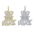 Iced Out Micropave "Big Bank" Pendant Chain