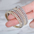 Iced Out Minimalist Miami Cuban Hoop Earrings