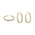 Iced Out Minimalist Miami Cuban Hoop Earrings
