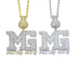 Iced Out Money Gang Badge Pendant Chain