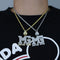 Iced Out Money Gang Badge Pendant Chain