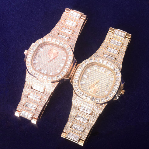 Relogio Masculino Square Baguette Watch