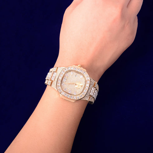Relogio Masculino Square Baguette Watch