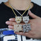 Iced Out Tiger "Only The Strong Survive" Pendant Chain