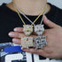 Iced Out Tiger "Only The Strong Survive" Pendant Chain