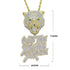 Iced Out Tiger "Only The Strong Survive" Pendant Chain