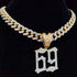Iced Tekashi 6ix9ine Inspired Pendant Chain