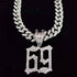 Iced Tekashi 6ix9ine Inspired Pendant Chain